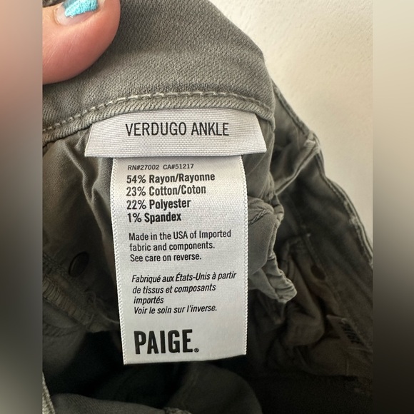 Paige | Sage Green Skinny Jegging - Picture 9 of 9